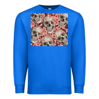 True Royal skulls and flowers Premium Sweatshirt - TumblerDesignByShophia