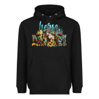 Black Horse Mom Heavyweight Hoodie - HowdyJamesFarm