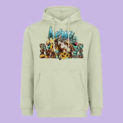 Horse Mom Heavyweight Hoodie Designed By Howdyjamesfarm