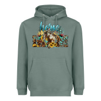 Sage Horse Mom Heavyweight Hoodie - HowdyJamesFarm