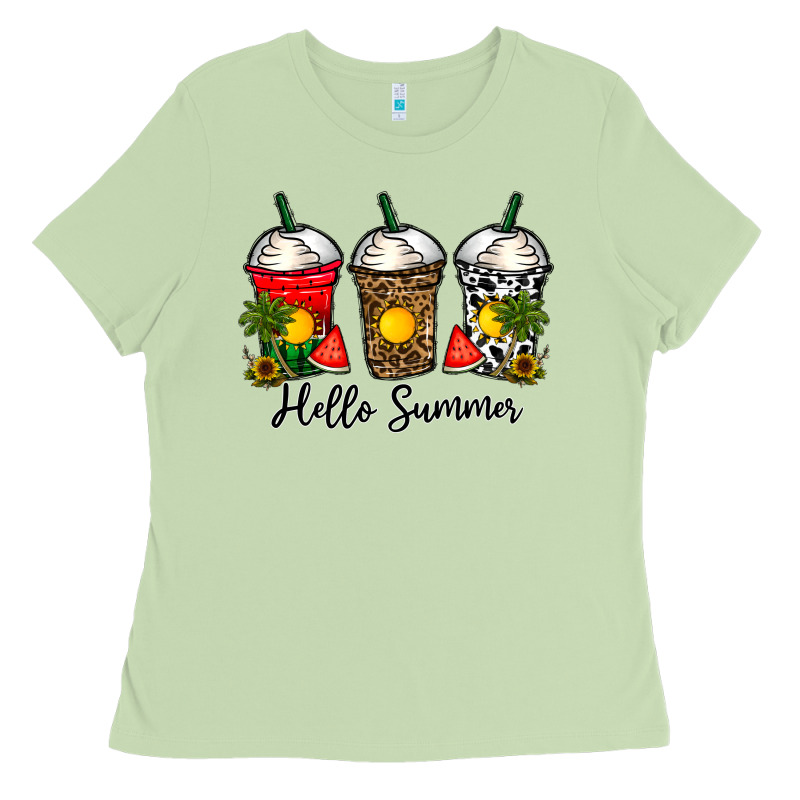 Hello Summer Ladies Tee by CowhideDigitalArt | Teevron
