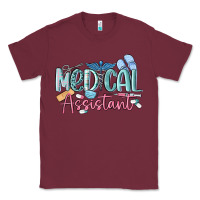 Burgundy medical assistant nurse Classic Tee - MaliasSmallBusiness
