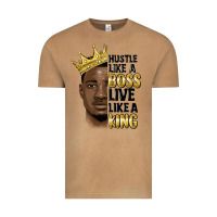 Hustle Like A Boss Live Like A King Malia Vintage Tee | Teevron