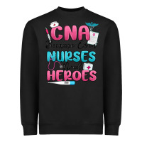 Black cna because even nurses need heroes Heavyweight Sweatshirt - MaliasSmallBusiness