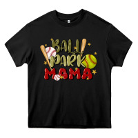 Black ballpark mama Heavy Core Tee - JahusDesignShop