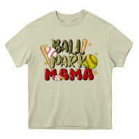 Mossy ballpark mama Heavy Core Tee - JahusDesignShop