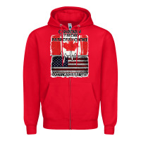 Red American By Birth Canadian By Blood Patriot By Choice Zipper Hoodie - Bettercallsaul