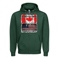 Sports Green American By Birth Canadian By Blood Patriot By Choice Zipper Hoodie - Bettercallsaul