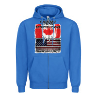 True Royal American By Birth Canadian By Blood Patriot By Choice Zipper Hoodie - Bettercallsaul