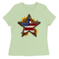 Matcha western 4th of july star Ladies Tee - HRA Design Shop