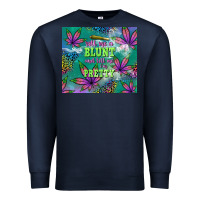 Navy roll me a blunt and tell me i'm pretty Premium Sweatshirt - TumblerDesignByShophia