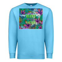 Ocean Blue roll me a blunt and tell me i'm pretty Premium Sweatshirt - TumblerDesignByShophia