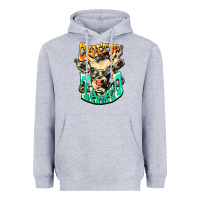 Heather Grey Can't be tamed cow Heavyweight Hoodie - HowdyJamesFarm
