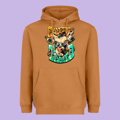 Can't Be Tamed Cow Heavyweight Hoodie Designed By Howdyjamesfarm