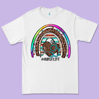 Nurse Life Rainbow Premium Tee Designed By Jahusdesignshop