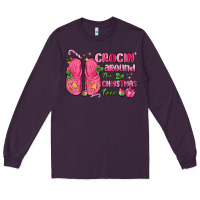 Plum crocin' around the christmas tree Long Sleeve Tee - MaliasSmallBusiness