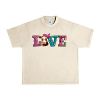 Sandshell love with guernsey cow Urban Heavy Tee - AdoDesignShop