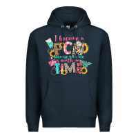 Navy i became a cna because your life is worth my time Premium Hoodie - CowGirlArtShop