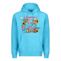 Ocean Blue i became a cna because your life is worth my time Premium Hoodie - CowGirlArtShop