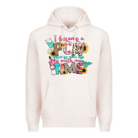 Pale Pink i became a cna because your life is worth my time Premium Hoodie - CowGirlArtShop
