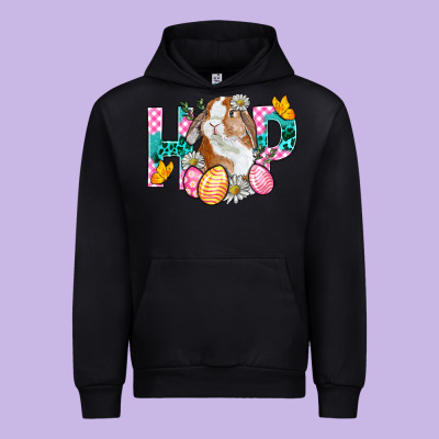 Hop Bunny Easter Urban Hoodie Designed By Bundleandbundleshop