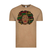Vintage Coffee afro diva Vintage Tee - MaliasSmallBusiness