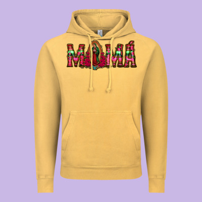 Mama Floral Aztec Leopard Vintage Hoodie Designed By Jasminsmagicworld