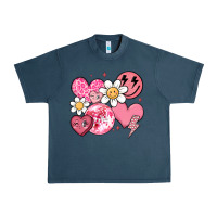 Midnight Navy retro valentines day Urban Heavy Tee - MaliasSmallBusiness