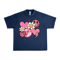 Navy retro valentines day Urban Heavy Tee - MaliasSmallBusiness