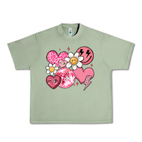 Oil Green retro valentines day Urban Heavy Tee - MaliasSmallBusiness
