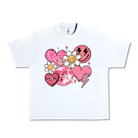 White retro valentines day Urban Heavy Tee - MaliasSmallBusiness