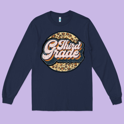 Third Grade Long Sleeve Tee Designed By Jahusdesignshop