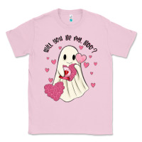 Bubblegum Pink will you be my boo Classic Tee - MaliasSmallBusiness