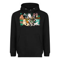 Black Dog coffee cups Heavyweight Hoodie - HowdyJamesFarm