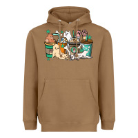 Toasted Coconut Dog coffee cups Heavyweight Hoodie - HowdyJamesFarm