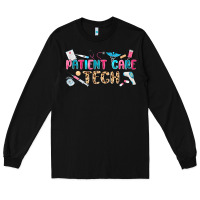Black patient care tech Long Sleeve Tee - MaliasSmallBusiness