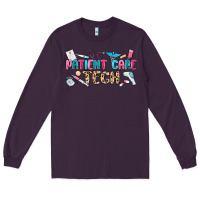 Plum patient care tech Long Sleeve Tee - MaliasSmallBusiness