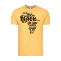 Vintage Mustard black history month Vintage Tee - MaliasSmallBusiness
