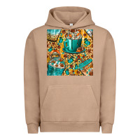 Pigment Burro american football coffee cups with butterfly and leopard seamless patt Urban Hoodie - BundleAndBundleShop