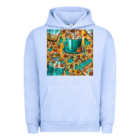 Pigment Grape Ice american football coffee cups with butterfly and leopard seamless patt Urban Hoodie - BundleAndBundleShop