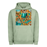 American Football Coffee Cups With Butterfly And Leopard Seamless Patt Urban Hoodie | Teevron