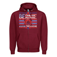 Burgundy Bernie Against The Machine Zipper Hoodie - Bettercallsaul