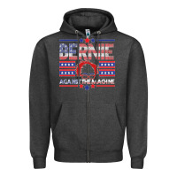 Charcoal Heather Bernie Against The Machine Zipper Hoodie - Bettercallsaul