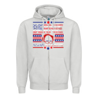 Dove Grey Bernie Against The Machine Zipper Hoodie - Bettercallsaul