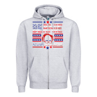 Heather Grey Bernie Against The Machine Zipper Hoodie - Bettercallsaul