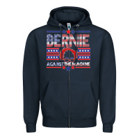 Navy Bernie Against The Machine Zipper Hoodie - Bettercallsaul