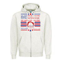 Oatmeal Heather Bernie Against The Machine Zipper Hoodie - Bettercallsaul
