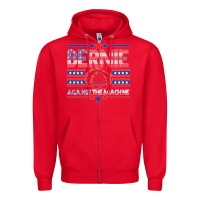 Red Bernie Against The Machine Zipper Hoodie - Bettercallsaul