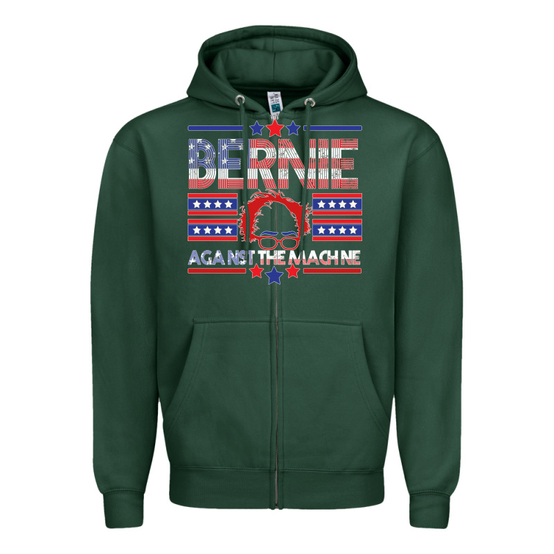 Bernie Against The Machine Zipper Hoodie by Bettercallsaul | Teevron