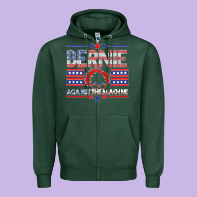 Bernie Against The Machine Zipper Hoodie Designed By Bettercallsaul